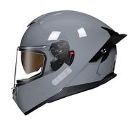 Casque Moto Modulable Casques Integral Moto Casque De Moto Protection DOTECE Homologué Double Visière Casque Scooter Casques Intégraux pour Adulte Homme Et Femme 3,M:57-58CM
