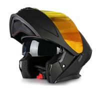 Casque Moto Modulable Casques Scooter Chopper DOTECE Homologué Adulte Casques Intégraux Flip-Up Anti-Collision pour Locomotive Homme Femme Casques Modulables 16,XL:61-62CM
