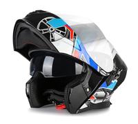Casque Moto Modulable Casques Scooter Chopper DOTECE Homologué Adulte Casques Intégraux Flip-Up Anti-Collision pour Locomotive Homme Femme Casques Modulables 7,3XL:65-66CM