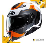 Casque moto Modulable HJC i91 S CARST Blanc Brillant
