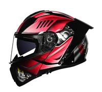 Casque Moto Modulable Homme Et Femme avec Double Visière DOTECE Homologué Scooter Casque Moto Casques Intégraux pour Locomotive Casques Modulables De Moto 6,XL:61-62CM