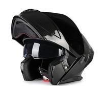 Casque Moto Modulable Homme Femme Casque Moto avec Double Visière Adultes Casque Moto Intégral pour Scooter Chopper Homologué DOTECE Anti-Collision Casque 3,M:57-58CM