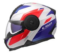 LS2 Helmets Casque modulable FF902 Scope II Duria Blanc/Bleu/Rouge XL