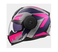 LS2 FF902 Scope II Oxyd Casque, Gris mat/bleu/rose, Taille XS (53/54)