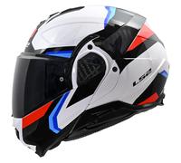 LS2 Helmets Casque moto modulable ADVANT II Triple White Blue Red S