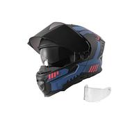 Casque Moto Modulable Mentonnière Relevable Intégral Ouvert 3/4 Taille L
