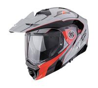 Casque moto modulable Scorpion ADX-2 Kamps - gris-rouge L