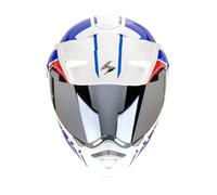 Casque moto modulable Scorpion ADX-2 Lewis - blanc/bleu/rouge XL