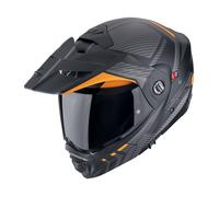 Casque moto modulable Scorpion ADX-2 Lewis - noir mat/orange XS