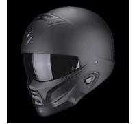Casque moto modulable Scorpion Exo-Combat II Solid ECE 22-06 - noir mat - 2XL