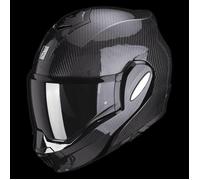 Casque moto modulable Scorpion Exo-Tech Evo Carbon Solid ECE 22-06 - noir - L