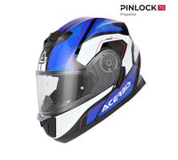 Casque Moto Modulaire Acerbis Serel 2206 Bleu Blanc Homologation ECE 22.06