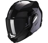 Casque moto modulaire SCORPION EXO-TECH EVO SOLID, noir brillant