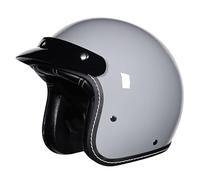 Casque Moto Moped, Scooter Et Jet Rétro Allemand - Design Ouvert avec Visière, Doublure Amovible et Boucle À Dégagement Rapide, Unisexe - Marche pour Choppers.(7,XXL/63-64cm)