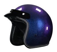 Casque Moto Moped, Scooter Et Jet Rétro Allemand - Design Ouvert avec Visière, Doublure Amovible et Boucle À Dégagement Rapide, Unisexe - Marche pour Choppers.(6,XXL/63-64cm)