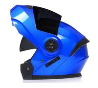 Casque Moto Openable Design Modulaire à Double Visiere, Homologué ECE/Dot, Poids Léger, pour Hommes, Femmes M57-58CM