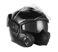 Casque moto reversible Nox Premium Spinner - noir brillant - Noir - S (55/56 cm)