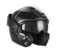 Casque moto reversible Nox Premium Spinner - noir mat - Noir - 2XL (63/64 cm)