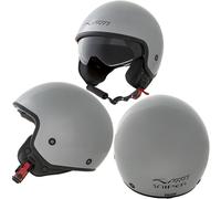 Casque Moto Scooter Vintage Jet Visiere pare soleil ECE 22-06 Blanc SonicMoto