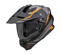 Casque moto Scorpion ADF-9000 Air Feat - noir mat/argent/orange - Noir - XL (61/62 cm) L