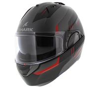 Casque moto Shark EVO ES Kryd argent mat noir rouge - taille XS -