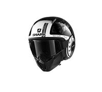 Casque Moto Shark Street Drak Tribute RM KAW, Noir/Blanc, XS