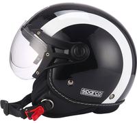 Casque Moto SP501 Taille XS Avec Visière Antirayures Noir Et Blanc SPARCO