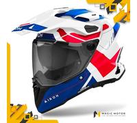 Casque moto Touring/Adventure Airoh COMMANDER 2 L RÉVÉLER Blanc