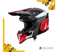 Casque moto Tout-terrain Airoh WRAAAP XL CONQUÉRIR Gris