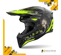 Casque moto Tout-terrain Airoh WRAAAP XL OBSCURITÉ Gris
