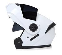 Casque Moto Type Flip-Up Intégral Modulaire, avec Visiere Soleil Intégrée, Homologué ECE Dot, Léger L59-60CM