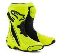Casque moto ventilé Alpinestars Supertech R jaune fluo noir