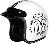 Casque Moto Vintage Casques Jet avec Visière Casques Bols Casque Mobylette Homologué Dot/ECE Rétro Demi Casque Moto Vélo Scooter Chopper pour Adultes Homme Et Femme 6,XL