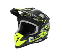 Casque Motocross ACERBIS Linear 22.06 Graphic Noir Jaune Fluo Mat ECE 22.06