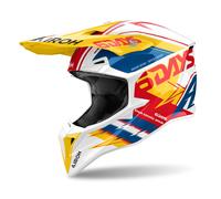 Casque Motocross AIROH Wraaap 6 Days Spain 2024 Lucido Off-Road ECE 22.06