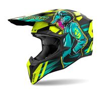 Casque Motocross AIROH Wraaap Cyber Jaune Opaque