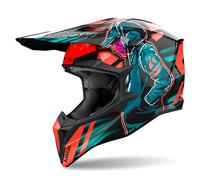 Casque Tout-Terrain Airoh WRAAAP CYBER Orange Gloss
