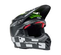 Bell Moto-9S Flex Fasthouse Smoke Bomb, casque de motocross M Mat Noir/Blanc/Vert Néon Mat Noir/Blanc/Vert Néon