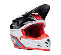 Casque Motocross BELL MOTO-9S FLEX Merchant Rouge Blanc