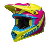 Casque Motocross BELL MOTO-9S FLEX Sprite Jaune Magenta