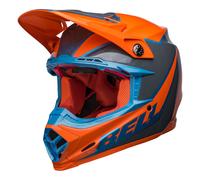 Casque Motocross Bell Moto-9S Flex Sprite Orange Gris Brillant