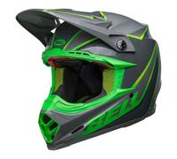 Casque Motocross BELL MOTO-9S FLEX Sprite Vert Gris Poli