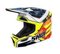 Shot Race Gear Furious Flash Junior Junior Off-road Helmet Jaune S Enfants