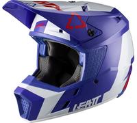 Casque motocross GPX 3.5 - bleu-blanc - 61 - 62 cm