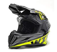Casque Motocross Homme Homologué ECE Casque de Moto Cross Noir, Adulte Casque Intégral VTT Velo Quad DH Downhill Enduro ATV BMX Scooter (S,Jaune)