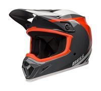 Casque Motocross Moto BELL MX-9 MIPS Dart Charcoal Orange Poli