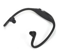 Casque MP3 sport sans fil lecteur audio Micro SD Running vélo Noir