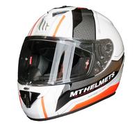 casque mt rapide duel - orange fluo XXL