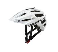 Cratoni AllTrack Casque Mixte, Blanc, S/M | 54-58cm