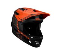 Casque Mtb Gravity 6.0 Carbone V25 Noir/Orange LEATT Vélo